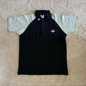 Arena Gray & Black Polo Shirt